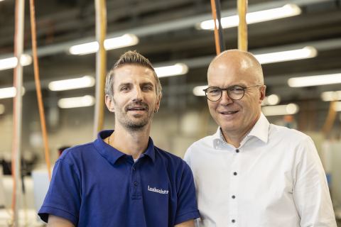 Image de profil de Dr. Raphael Laubscher, CEO (6e génération) et Reto Laubscher, conseiller technique de vente (7e génération), Laubscher AG